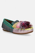 Kurt Geiger London mokasyny zamszowe Pom Pom Moccasin damskie kolor multicolor na płaskim obcasie 4369599209
