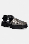 Tommy Jeans sandali z odprto peto ženski TJW JELLY FISHERMAN SANDAL črni EN0EN02949