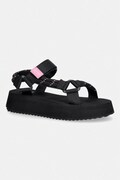 Tommy Jeans sandali s platformo ženski TJW EVA ROPE SANDAL črni EN0EN02970