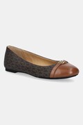Μπαλαρίνες MICHAEL Michael Kors Mandy Flat χρώμα: καφέ, 40F5MAFP1L.200
