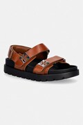 Tory Burch sandale za žene od kože Mellow Sport Sandal smeđe 179589-248