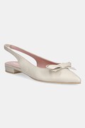 Δερμάτινες μπαλαρίνες Pretty Ballerinas Clementine χρώμα: μπεζ, 53068_002