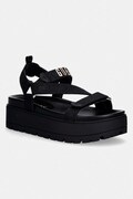 Guess σανδάλια Στην πλατφόρμα Γυναικεία FETTA μαύρα FLJFTT FAL03