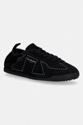 AllSaints sneakers din piele întoarsă Kenny Stud Runner culoarea negru, W056FD