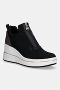 MICHAEL Michael Kors sneakers Emmy Wedge Zip Slip On culoarea negru, 43R6EMFP3D.212