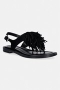 MICHAEL Michael Kors sandały damskie zamszowe Indra Thong Sandal czarne 40S6INFS1S.001