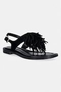 MICHAEL Michael Kors sandały damskie zamszowe Indra Thong Sandal czarne 40S6INFS1S.001