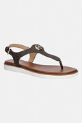 Πέδιλα MICHAEL Michael Kors Val Thong Sandal χρώμα: καφέ, 40R6VAFS1B.200
