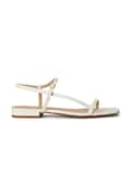 Шкіряні сандалі Lauren Ralph Lauren Lainee колір бежевий 802P04394004