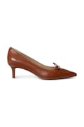Kožené lodičky Lauren Ralph Lauren Adrienne hnedé 802P06371002
