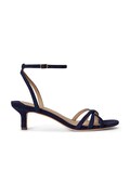 Lauren Ralph Lauren sandále semišové Kendyl Kttn tmavomodré 802P06395001