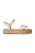 Lauren Ralph Lauren espadrile pentru femei, din piele Emeryn bej 802P06400002
