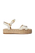 Lauren Ralph Lauren espadrile pentru femei, din piele Emeryn bej 802P06400002