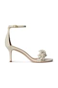 Lauren Ralph Lauren босоніжки на високих підборах шкіряні Allie M Flwr бежеві 802P10640001