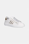 Elisabetta Franchi scarpe da ginnastica per bambini in pelle colore bianco F4A9-E0504