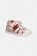 Dětské kožené sandály Biomecanics růžová barva, 262104