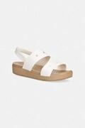 Crocs sandały na platformie damskie BROOKLYN SANDAL beżowe 212708