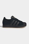 Παιδικά δερμάτινα sneakers adidas Originals SUPERSTAR II χρώμα: μαύρο, JP9429