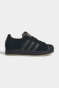 Παιδικά δερμάτινα sneakers adidas Originals SUPERSTAR II χρώμα: μαύρο, JP9429