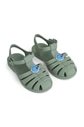 Liewood sandały z zakrytymi palcami dziecięce Bre Sandals with Charms zielone LW20441