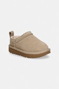 Дитячі замшеві зимові черевики UGG CLASSIC MICRO колір бежевий 1174410T