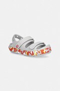 Crocs sandały dziecięce CROCBAND CRUISER GLOW CONFETTI BAND SANDAL K szare 212527