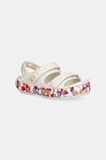 Crocs sandały dziecięce CROCBAND CRUISER GLOW CONFETTI BAND SANDAL T beżowe 212528