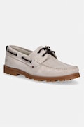 Tommy Hilfiger mokasyny męskie zamszowe HILIFGER LIGHT SDE BOAT SHOE beżowe FM0FM05747