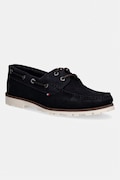 Tommy Hilfiger mokasyny męskie zamszowe HILIFGER LIGHT SDE BOAT SHOE granatowe FM0FM05747