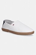 Tommy Hilfiger espadryle męskie CORE HILFIGER ESPADRILLE TEXTILE białe FM0FM05792