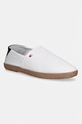 Tommy Hilfiger espadryle męskie CORE HILFIGER ESPADRILLE TEXTILE białe FM0FM05792