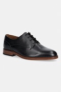 Tommy Hilfiger polobotky pánské kožené HILFIGER LEATHER DRESS SHOE černé FM0FM05777