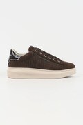Nubukové tenisky Karl Lagerfeld KAPRI hnedá farba, KL52547K