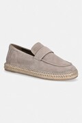 Calvin Klein moške espadrile semišaste ESPADRILLE LOAFER BAND SU bež HM0HM02072