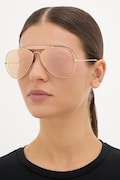Ray-Ban okulary przeciwsłoneczne pilotki damskie RAY-BAN X DOLCE&GABBANA pomarańczowe 0RB3029M
