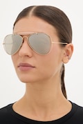 Ray-Ban okulary przeciwsłoneczne pilotki damskie RAY-BAN X DOLCE&GABBANA beżowe 0RB3029M