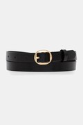 Calvin Klein pasek skórzany damski kolor czarny LV04F7058G