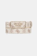 Guess pasek CARRIE damski kolor beżowy BW9335 P6130