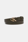 Calvin Klein pasek damski skórzany zielony LV04F7074G