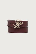 Tommy Hilfiger pasek damski skórzany bordowy AW0AW18568