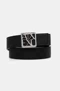 Armani Exchange pasek dwustronny damski z imitacji skóry czarny XW001598 AF15774