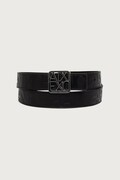 Armani Exchange pasek dwustronny damski z imitacji skóry czarny XW001598 AF15774