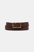 Levi's pasek skórzany RECTANGLE BUCKLE kolor brązowy 004CH