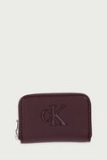 Calvin Klein portfel damski z imitacji skóry bordowy LV04F1154G