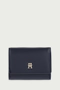 Tommy Hilfiger portfel damski z imitacji skóry granatowy AW0AW18129