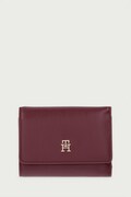 Tommy Hilfiger portfel damski z imitacji skóry bordowy AW0AW18129