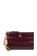 Lauren Ralph Lauren portfel damski skórzany bordowy 432979863