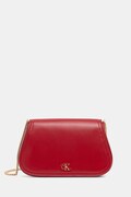 Calvin Klein torebka crossbody damska z imitacji skóry bordowa LV04F1153G