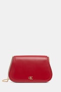 Calvin Klein torebka crossbody damska z imitacji skóry bordowa LV04F1153G