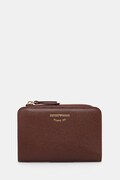 Emporio Armani portfel damski skórzany zielony EW000369 AF19568